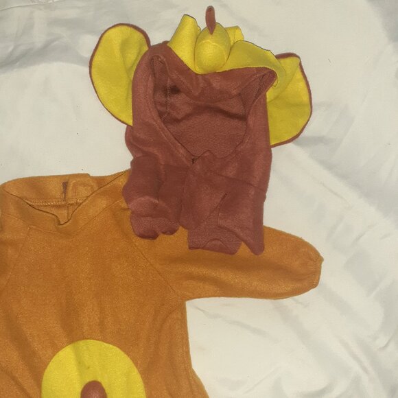 RUBIES MONKEY BANANA COSTUME 2 PC JUMPSUIT FOOTED OUTFIT INFANT SIZE 0-6 MONTHS - Picture 3 of 4